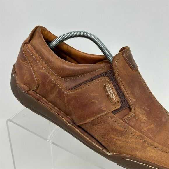 Pikolinos Men's San Telmo Brown Leather Slip-On Loafers EU 44 (US 10-10.5) - Picture 2 of 16